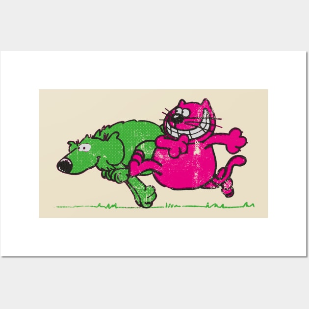 Roobarb and Custard Wall Art by HAPPY TRIP PRESS